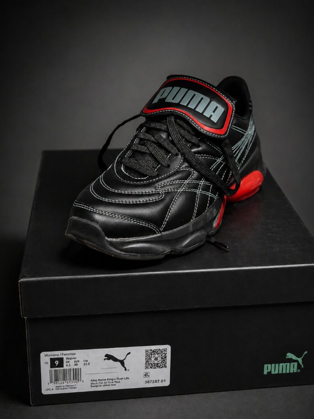 PUMA Lipa x Cell Dome King Women’s Black Sneakers Lace-Up Athletic Shoes New